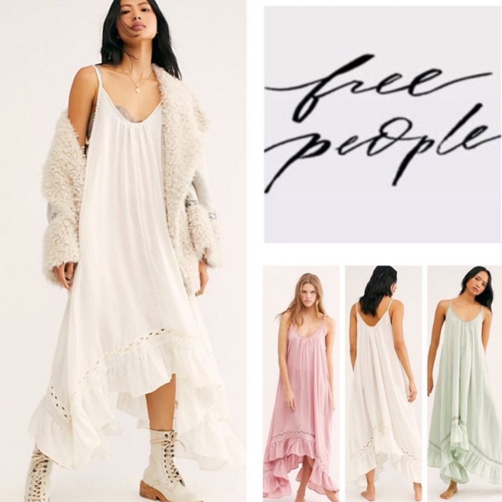 Free People Amor Amor Maxi Slip Dress